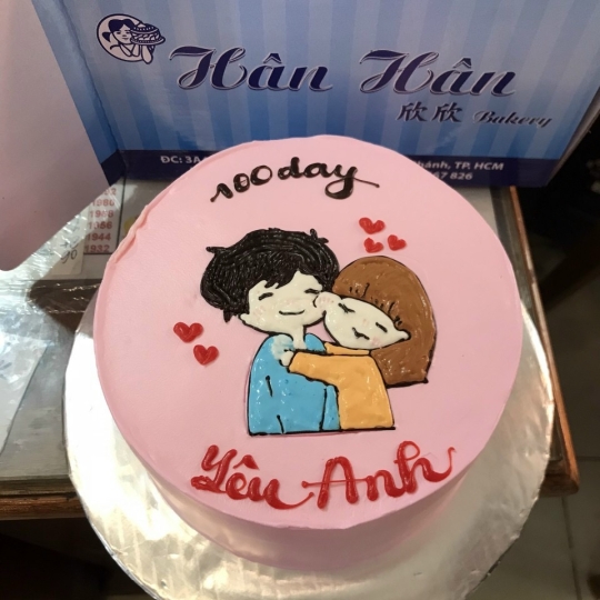 Bánh kem vẽ hình  