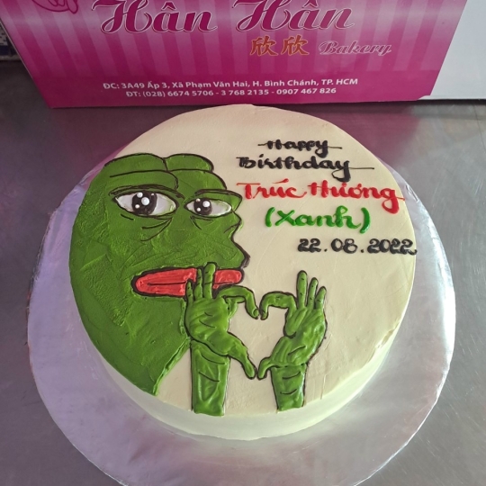 Bánh kem vẽ hình  