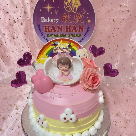 bánh kem sinh nhât bé gái