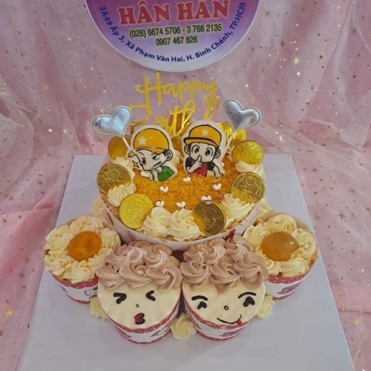 bánh kem bông lan trứng muối