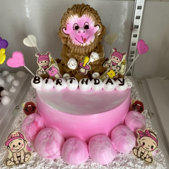 bánh kem sinh nhật thú nổi