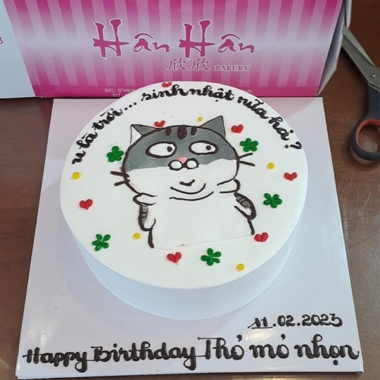 Bánh kem vẽ hình 