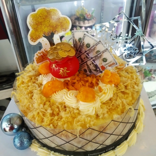bánh kem bông lan trứng muối