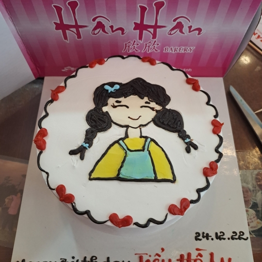 Bánh kem vẽ hình  