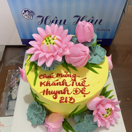 bánh kem bông hoa 