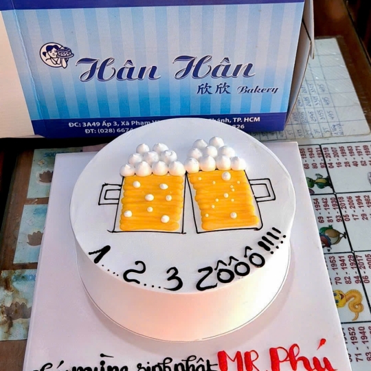Bánh kem vẽ hình