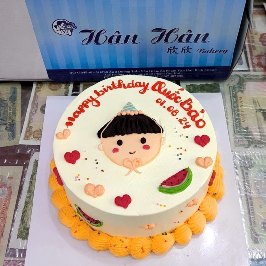 Bánh kem vẽ hình