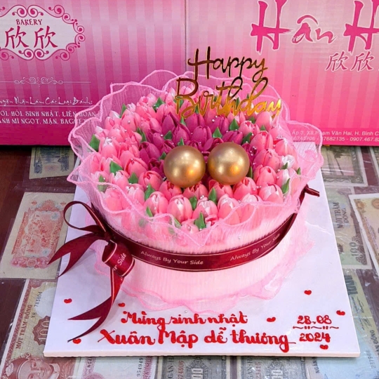 Bánh kem bông hoa
