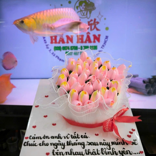 Bánh kem bông hoa