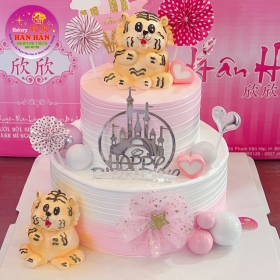 bánh kem 2 tầng 