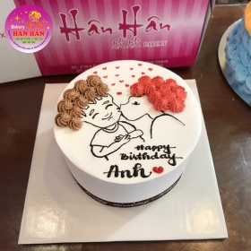 Bánh kem vẽ hình  