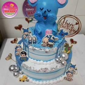 bánh kem sinh nhật thú nổi