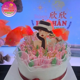 Bánh kem bông hoa