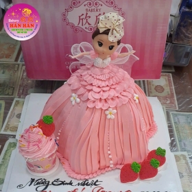 Bánh kem mẫu bé gái