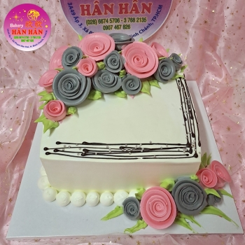 bánh kem bông hoa 