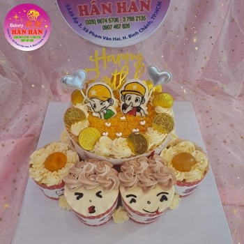 bánh kem bông lan trứng muối