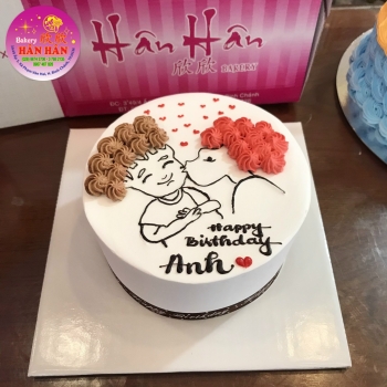 Bánh kem vẽ hình  