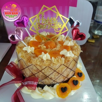 Bánh kem bông lan trứng muối 