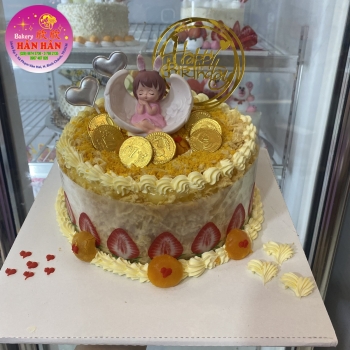 Bánh kem bông lan trứng muối