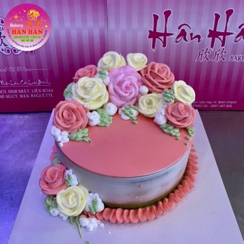 bánh kem bông hoa 