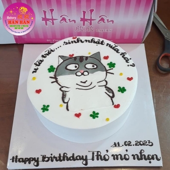 Bánh kem vẽ hình 
