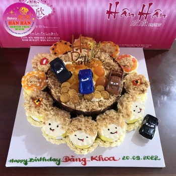 bánh kem bông lan trứng muối 