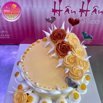 bánh kem bông hoa 