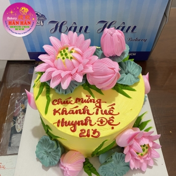 bánh kem bông hoa 