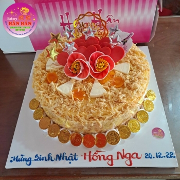 bánh kem bông lan trứng muối