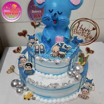 bánh kem sinh nhật thú nổi