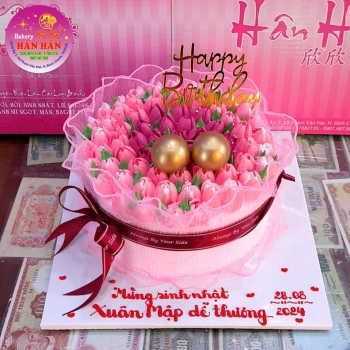 Bánh kem bông hoa