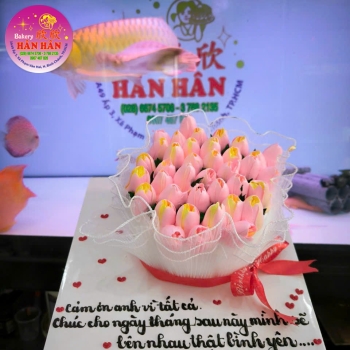 Bánh kem bông hoa