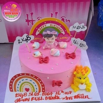 Bánh kem mẫu bé gái