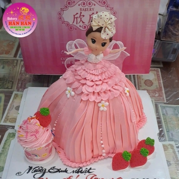 Bánh kem mẫu bé gái